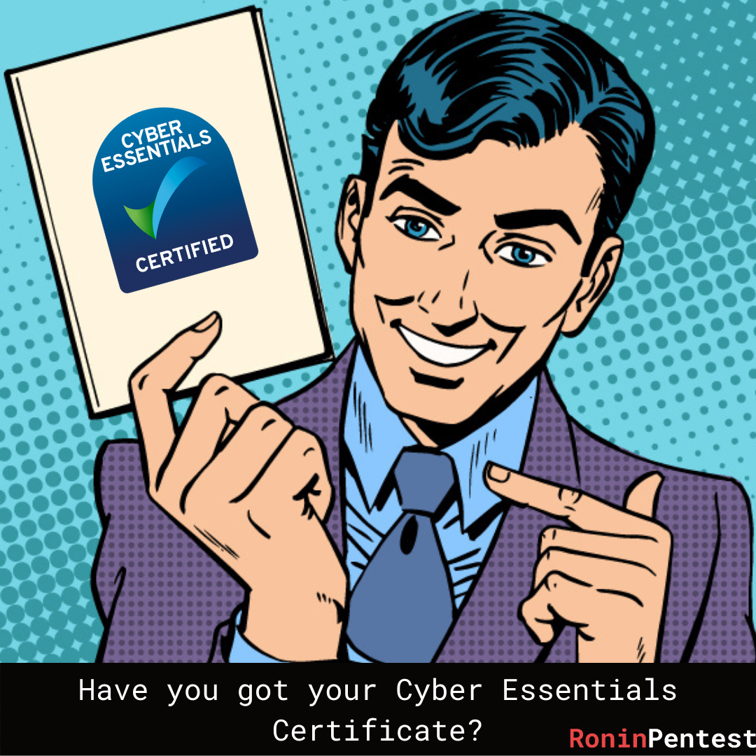 Ronin-pentest – Cyber Essentials certificate